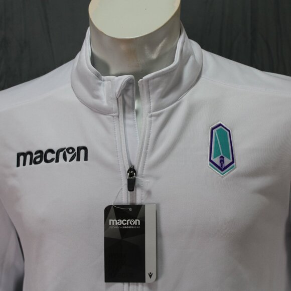 Pacific FC Warm Up Jacket by Macron -  Alternate White Base Colour Men's Medium - Picture 2 of 10